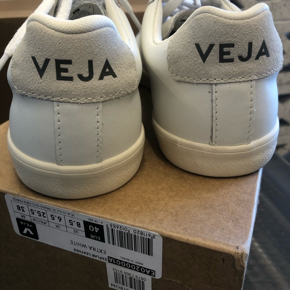 NWT White Grey VEJA ESPLAR Sneakers US8.5 FR40